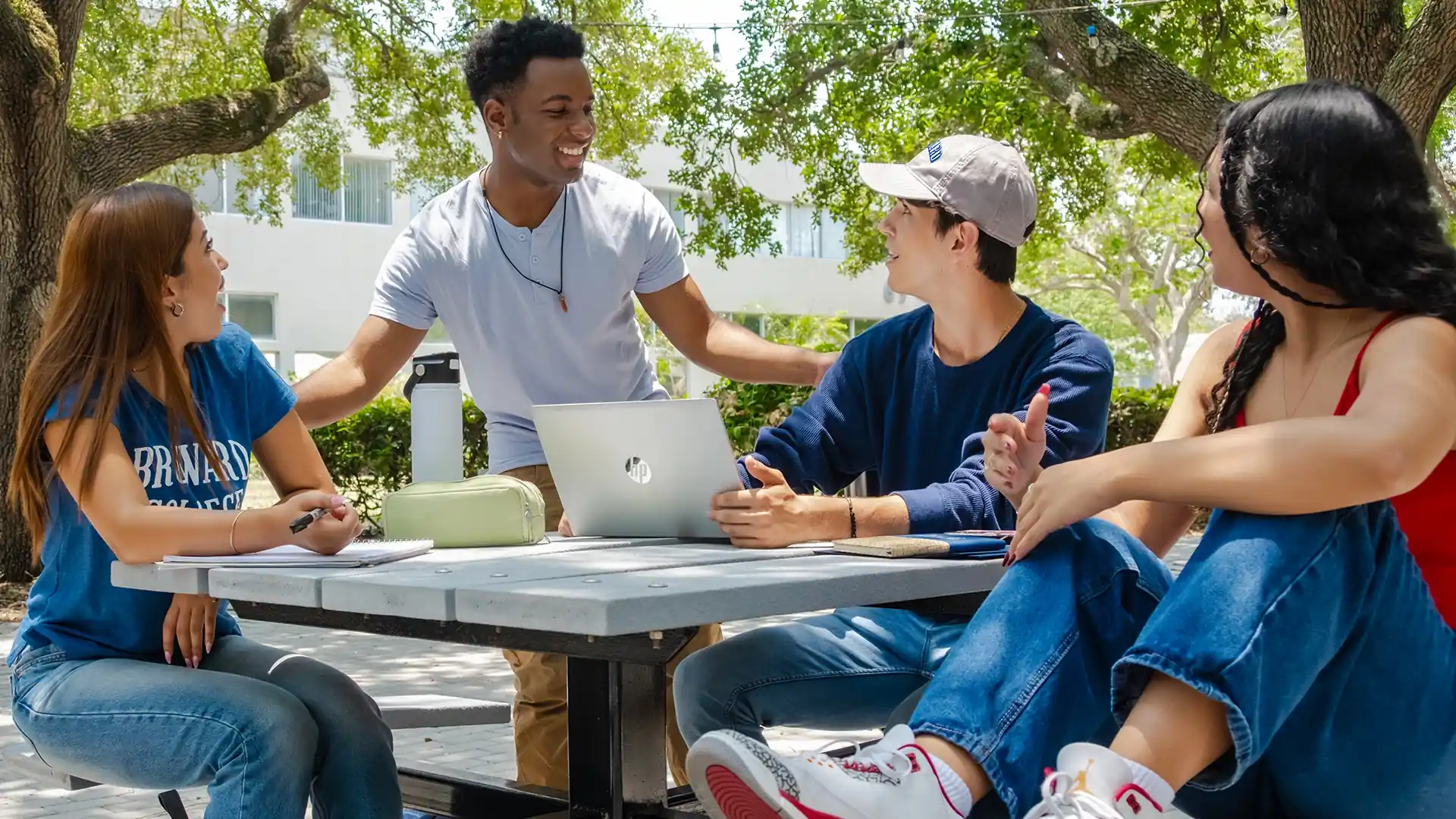 Students talking